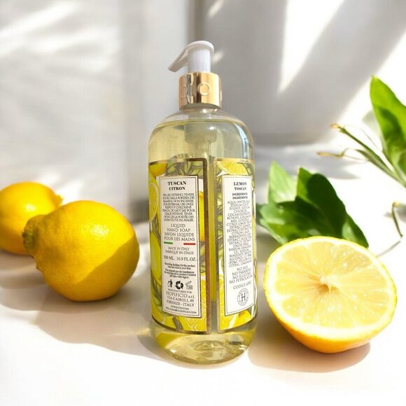 (2-Pk) HOPIFICIO FIRENZE ~ Tuscan Lemon LIQUID LUXURY HAND SOAP Made in Italy - Picture 3 of 3